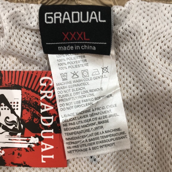NWT Gradual Tan Board Shorts Swim Trunks XXXL - Picture 4 of 5